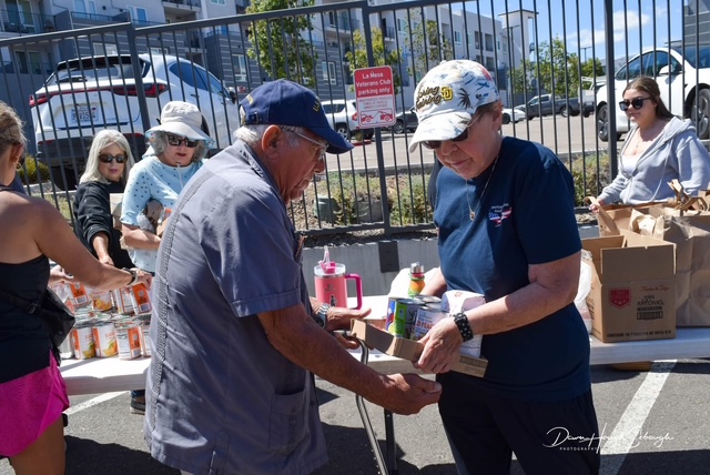 Food distribution setup and outreach support in action