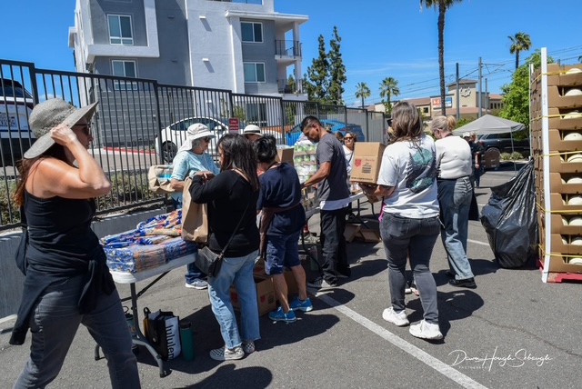 Outreach team members serving the community with care